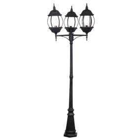 Bright Star Lighting LFL005/3 BLACK Standing Lantern