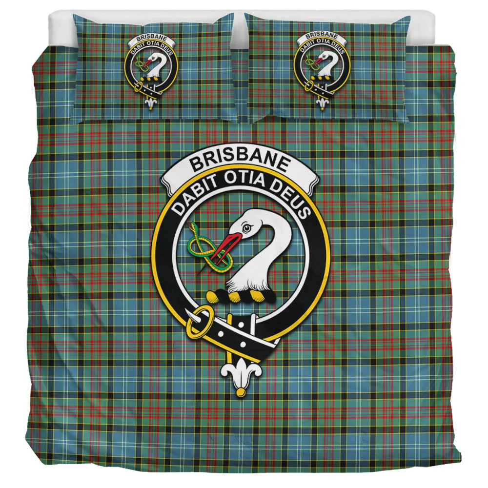 Brisbane Tartan Bedding Set with Family Crest