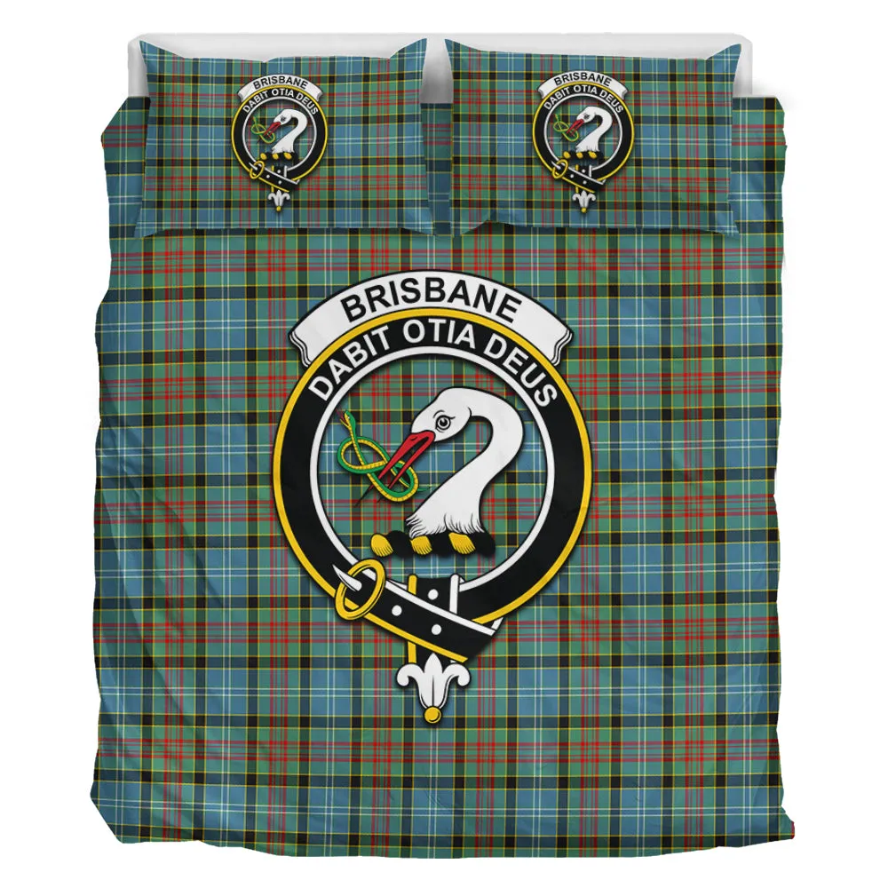 Brisbane Tartan Bedding Set with Family Crest