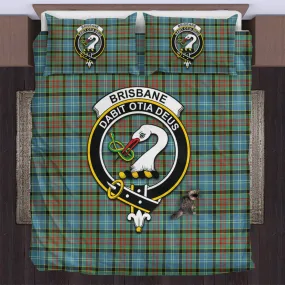 Brisbane Tartan Bedding Set with Family Crest