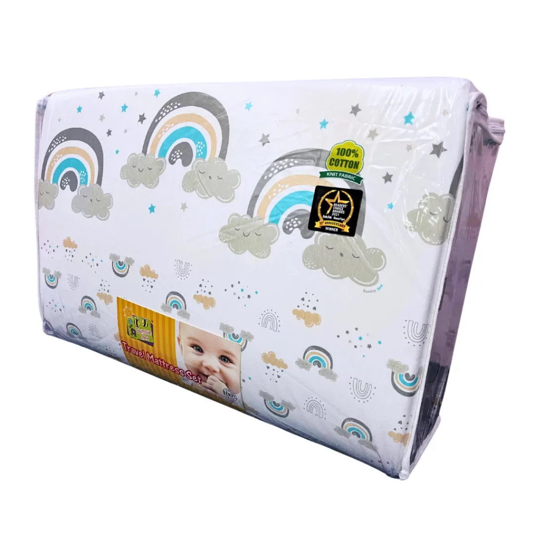 Bumble Bee Travel Mattress Set (Knit Fabric)