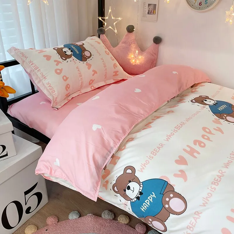 Bunny Loves Japanese Strawberries Bedding Set