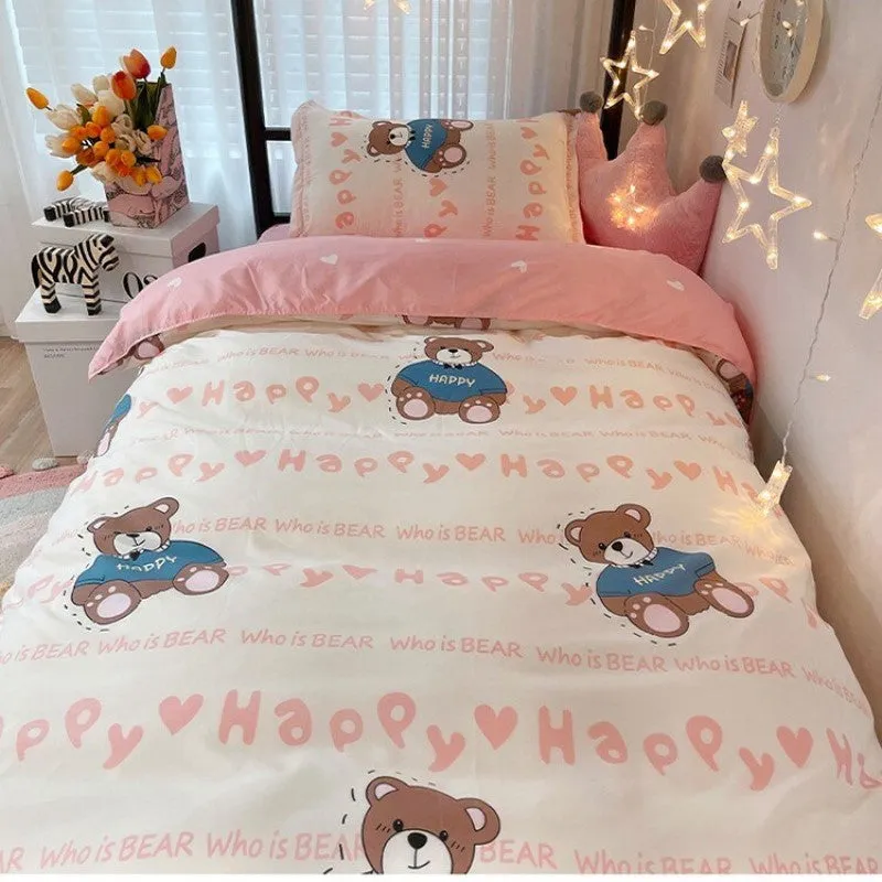 Bunny Loves Japanese Strawberries Bedding Set