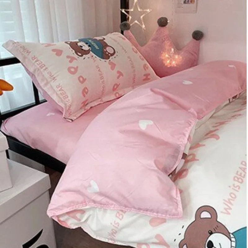 Bunny Loves Japanese Strawberries Bedding Set