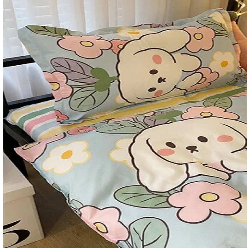 Bunny Loves Japanese Strawberries Bedding Set