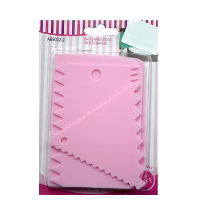 Cake Scraper Set 4Pcs Plastic