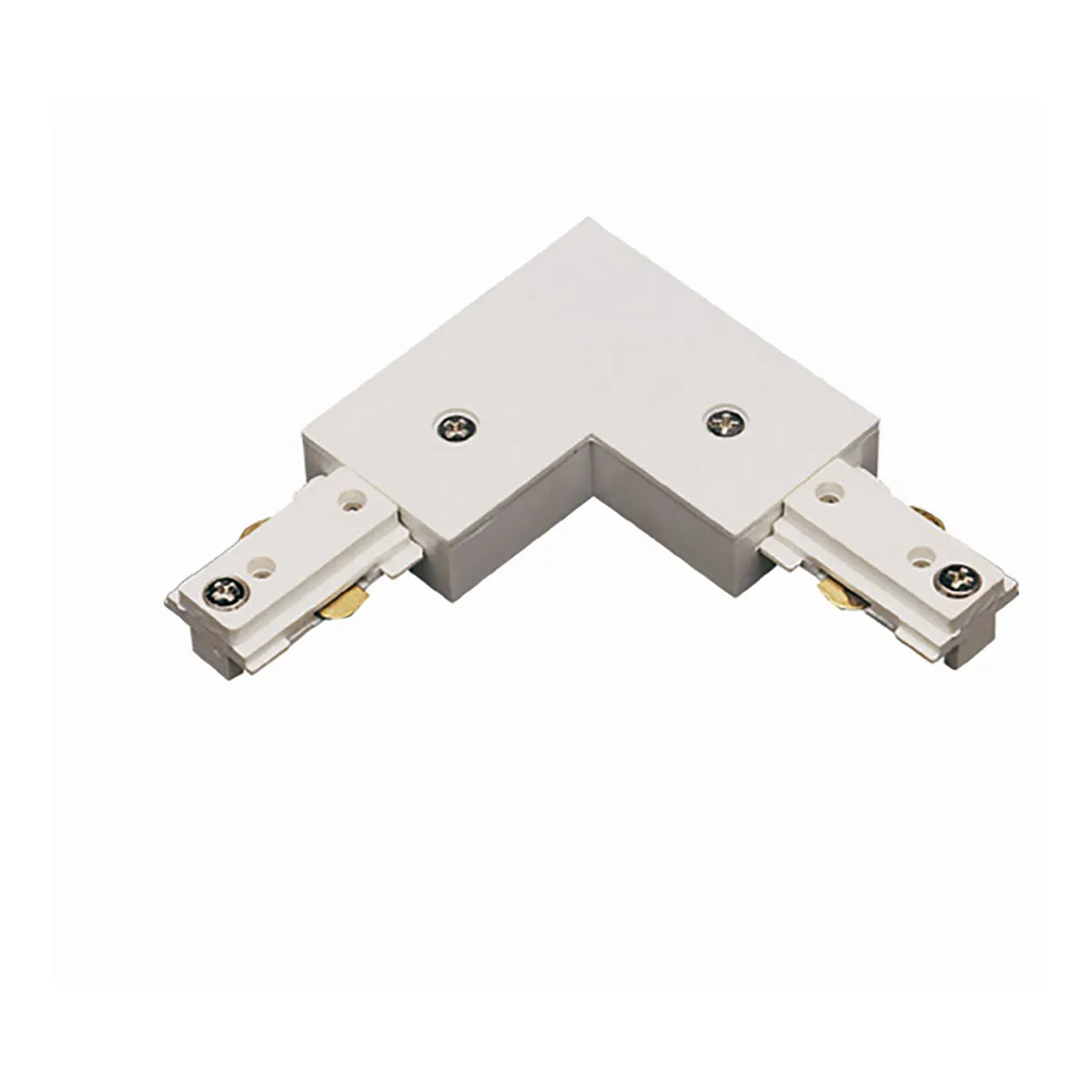 Cal Track L Connector (3 Wires) in White