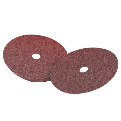 Carborundum Carbo White Fiber Disc, Aluminum Oxide, 5 in Dia., 80 Grit, 77696000142