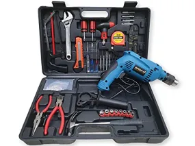 Cheston Powerful Impact Drill Machine TZ 101 BLUE Tool kit 13mm Cum Screwdriver with Accessories (Drill kit)