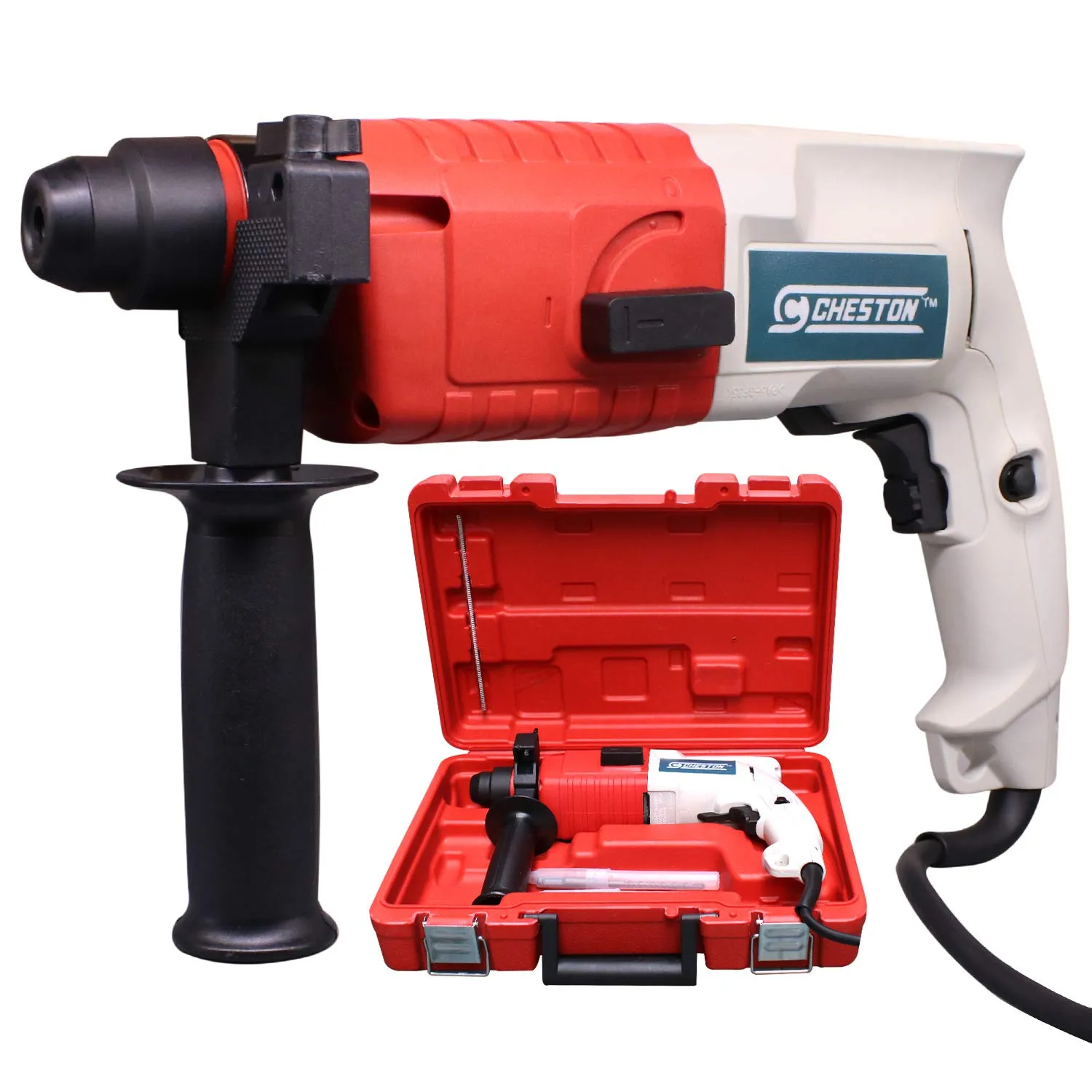 Cheston Rotary Hammer Drill Machine 20MM 500W 850RPM with 3-Piece Drill Bit