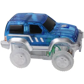 Cleverclixx Blue Race Track Car Blue 1 piece