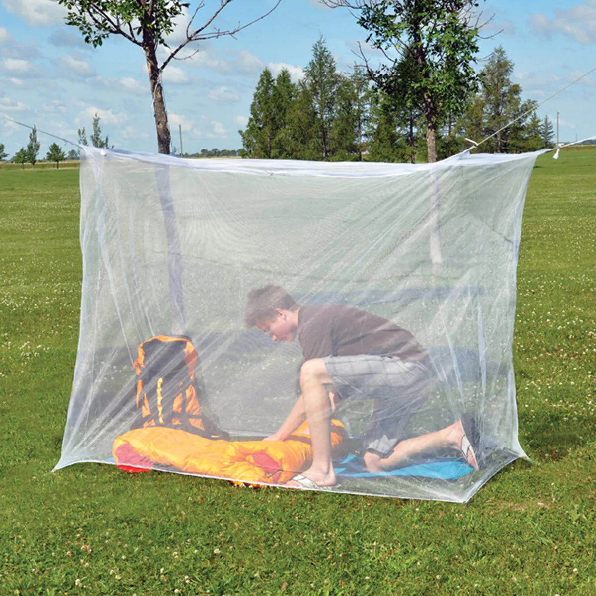 Coghlan's Rectangular Mosquito Net, Mesh Polyester Netting Protects from Insects