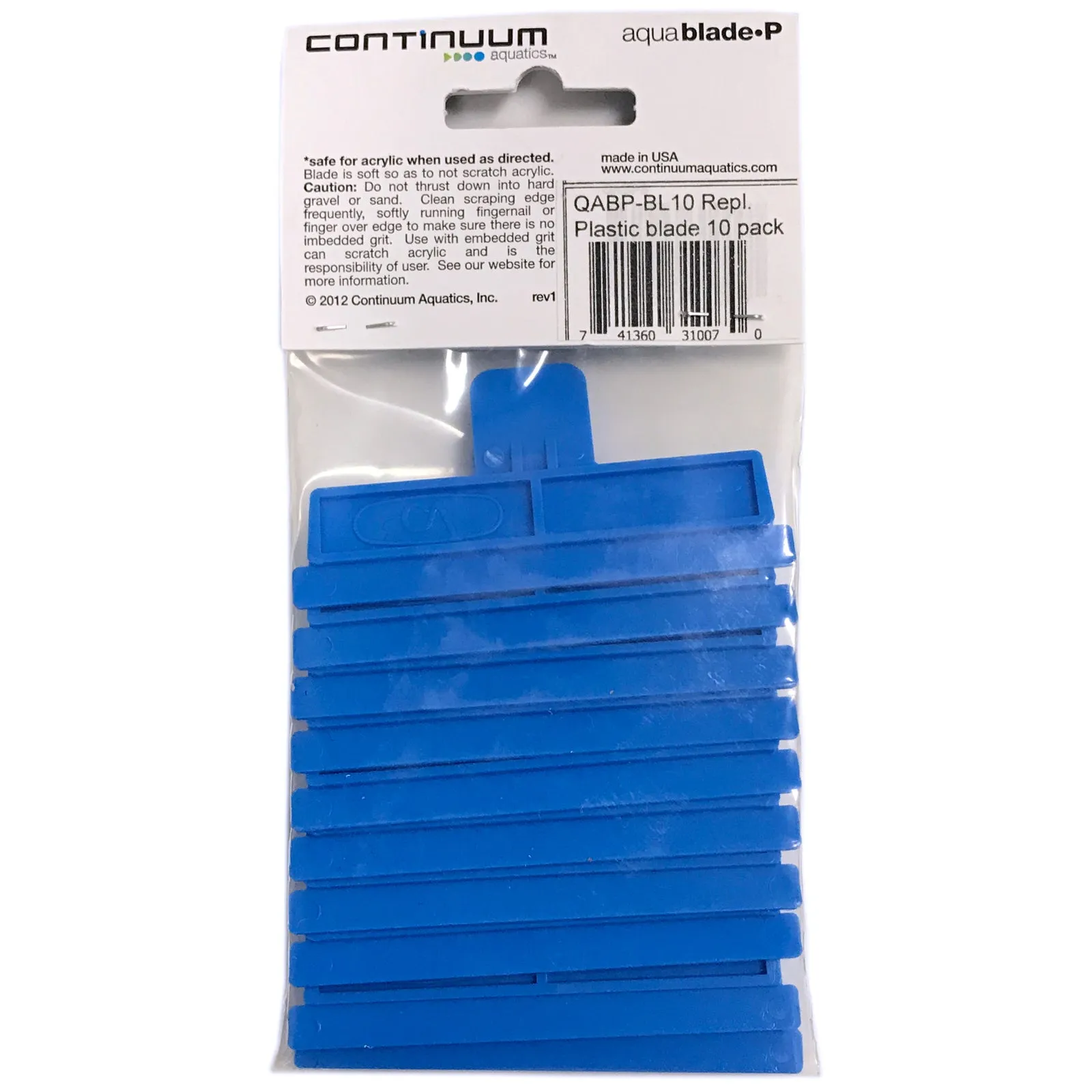 Continuum AquaBlade-P Acrylic Safe Replacement Blade 10 Pack