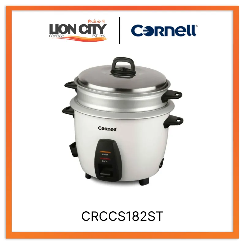 Cornell Rice 1.8L Conventional Rice Cooker CRCCS182ST