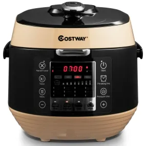 Costway Pressure Cooker EP23973BK,12-in-1 Multi-use Programmable,Non-stick Pot