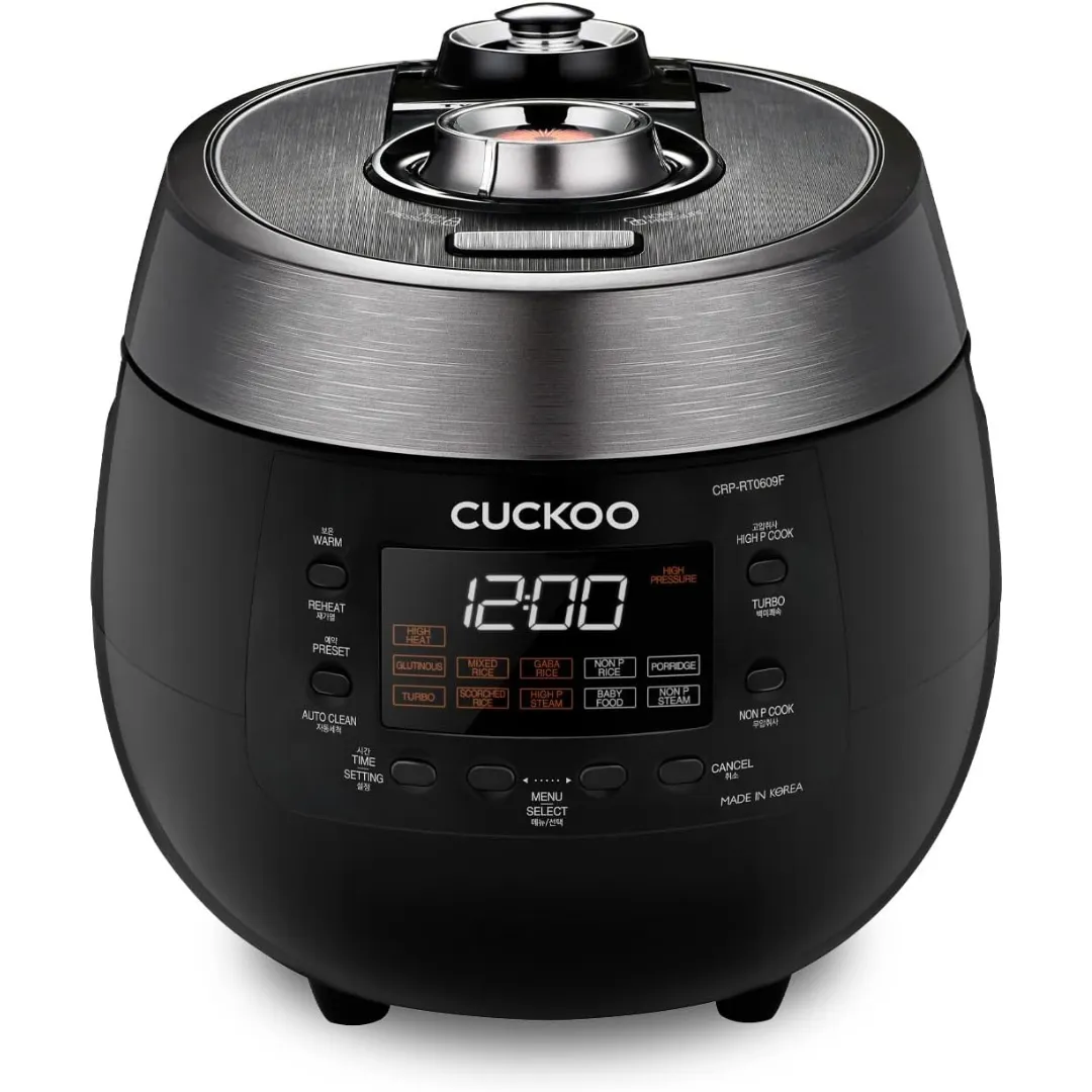 Cuckoo CRP-RT0609FB 6-Cup Twin Pressure Rice Cooker & Warmer