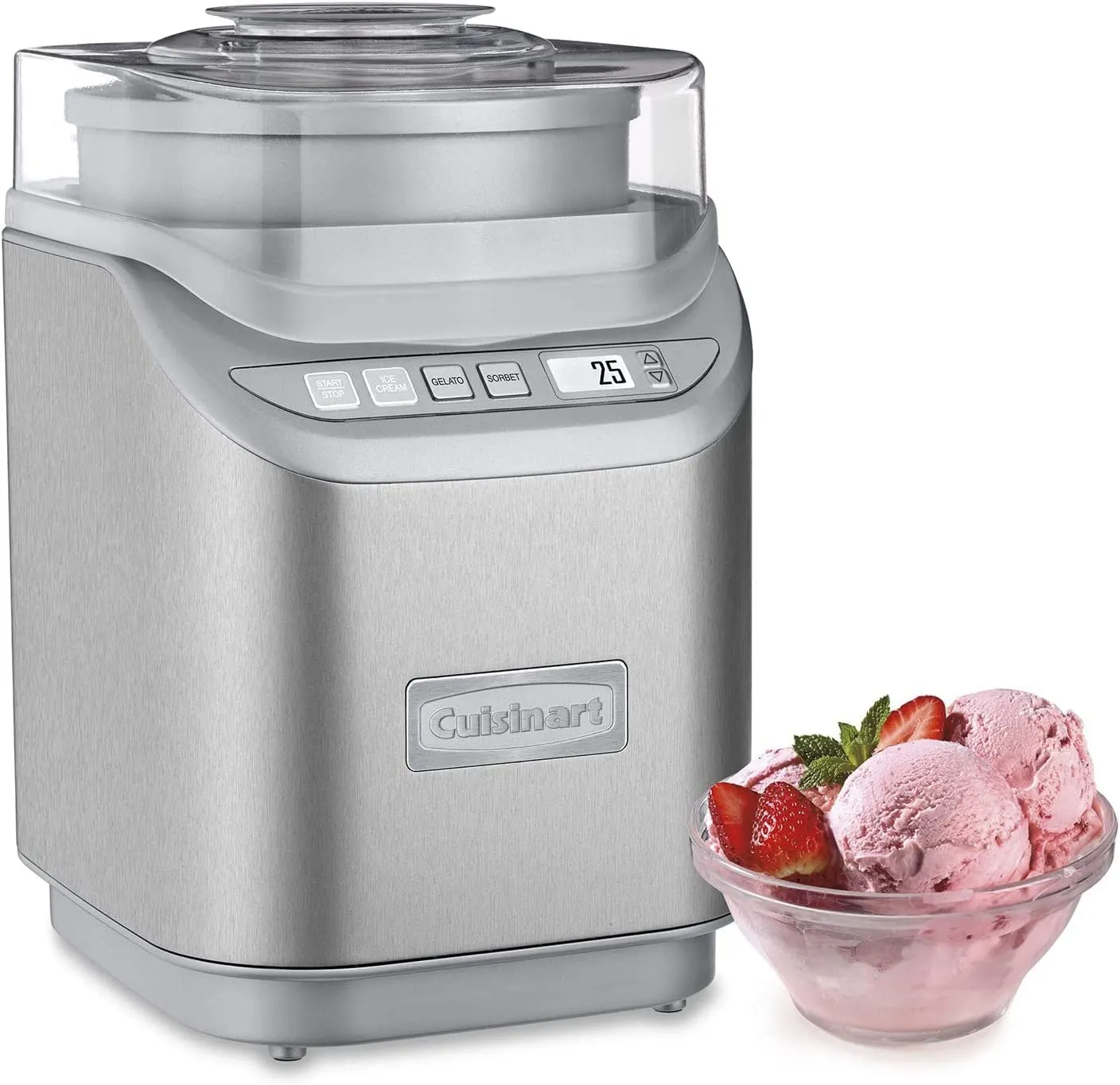 Cuisinart 2 Quart Ice Cream Maker Silver - Certified Refurbished