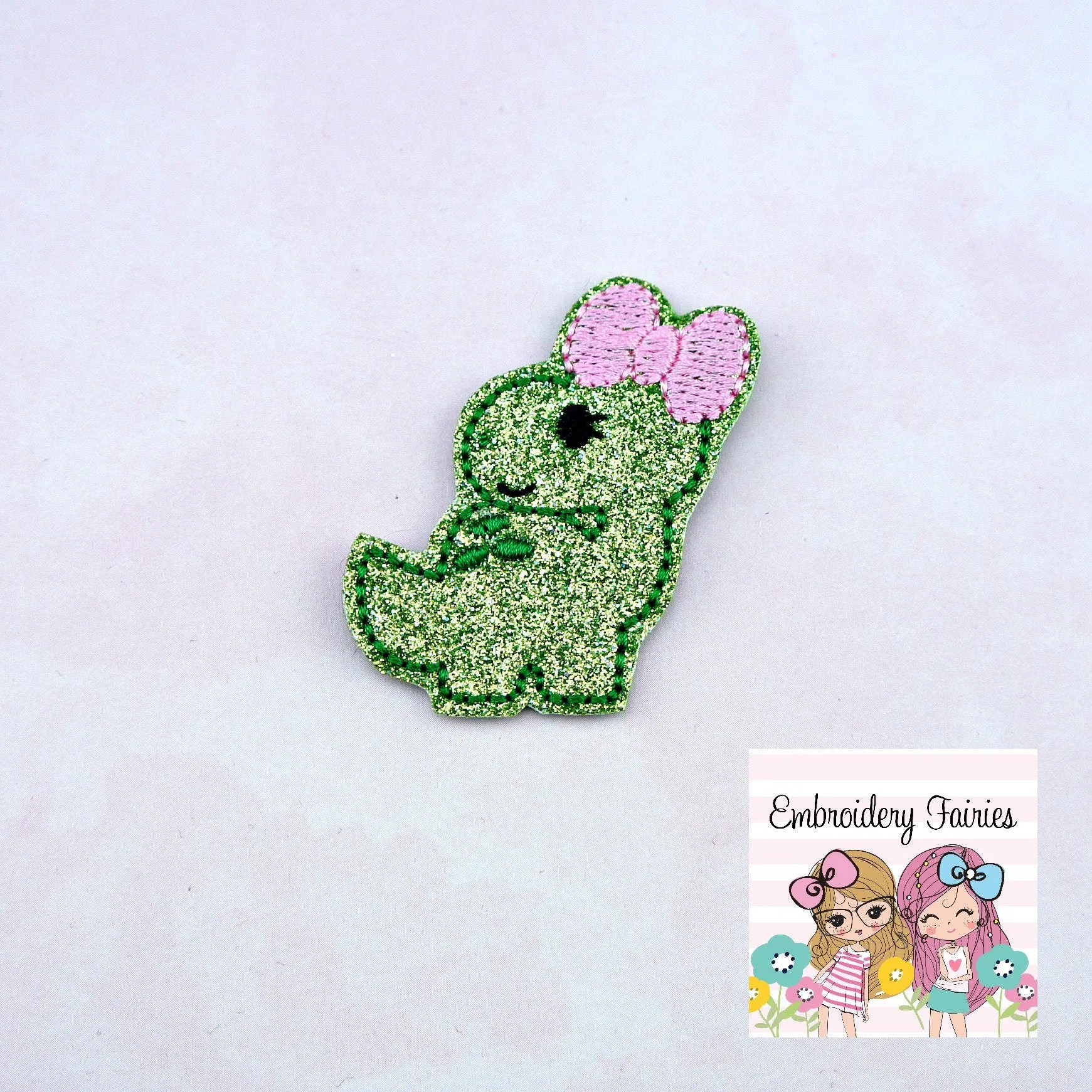 Cute Dinosaur Feltie File - Dinosaur Feltie Design - ITH Design - Embroidery Digital File - Machine Embroidery Design - Feltie Design