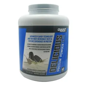 Delicious Protein Elite Cookies & Cream 5 lbs By Giant Sports Products