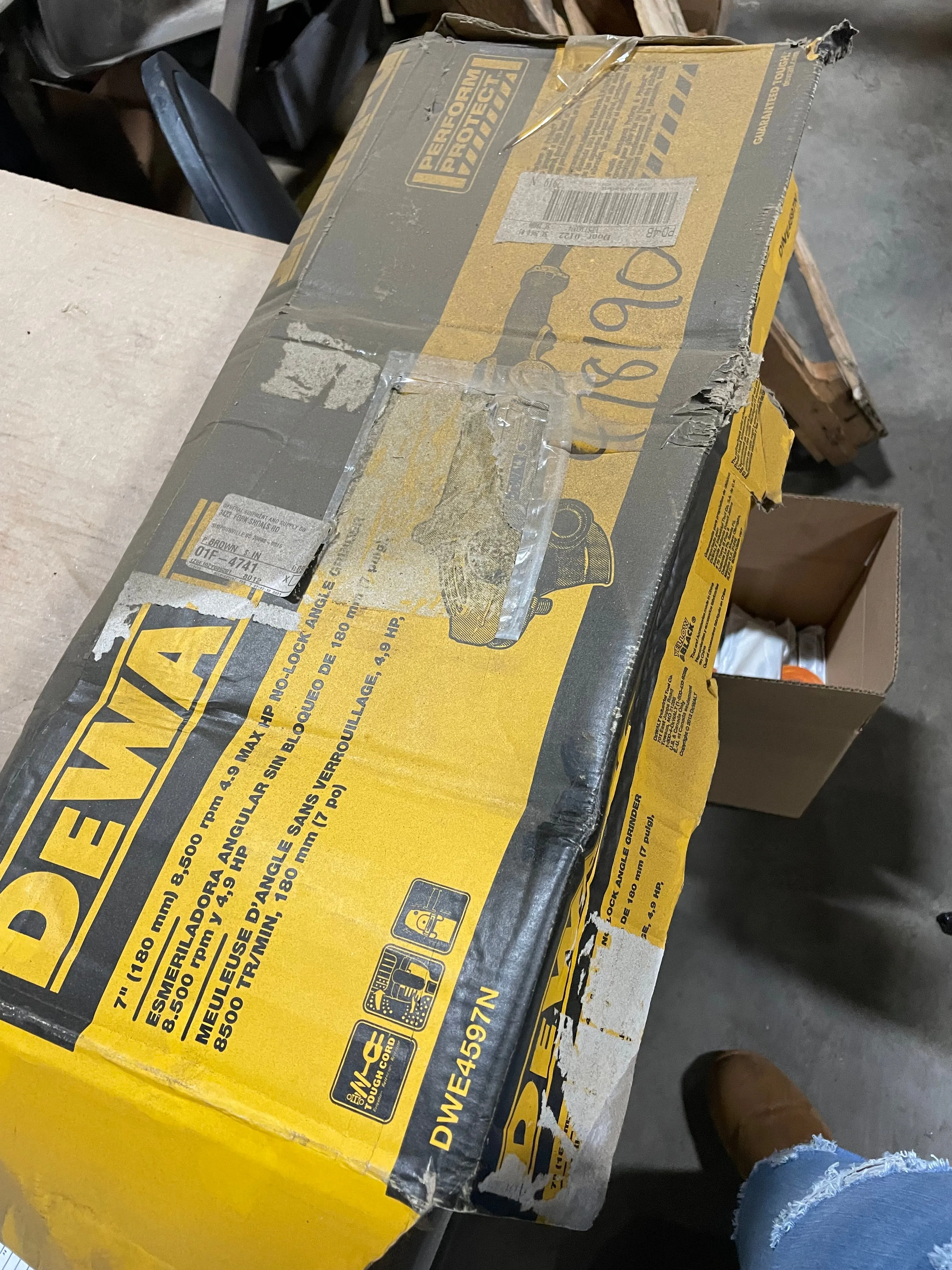 DeWalt DWE4597N 7in 4.9HP 8500 RPM Angle Grinder - New Surplus