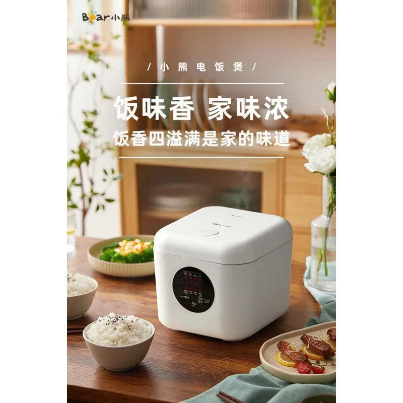 DFB-P20T5: BEAR Rice Cooker, White, Square, Mini, 2L