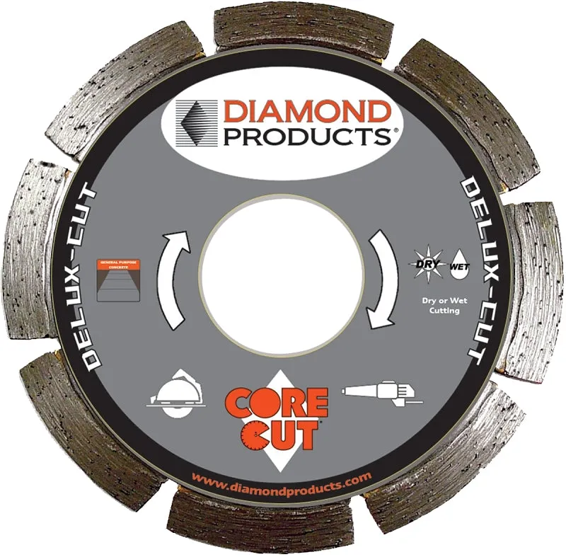 Diamond Products 21002 Circular Saw Blade, 4-1/2 in Dia, 7/8 in Arbor, Applicable Materials: Concrete :EA: QUANTITY: 1