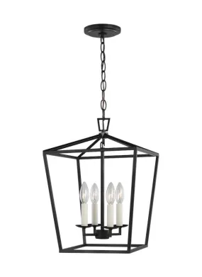 Dianna Collection - Four Light Small Lantern | Finish: Midnight Black - 5292604EN-112