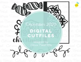 Digital Cut file - HOME FOR CHRISTMAS - December 2020