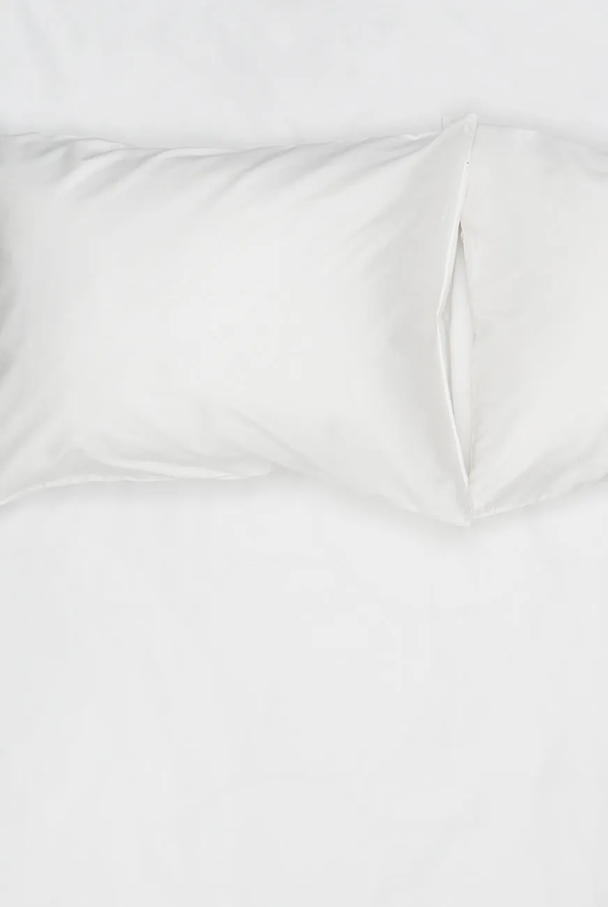 Egyptian Cotton Sateen Bedding in White Color