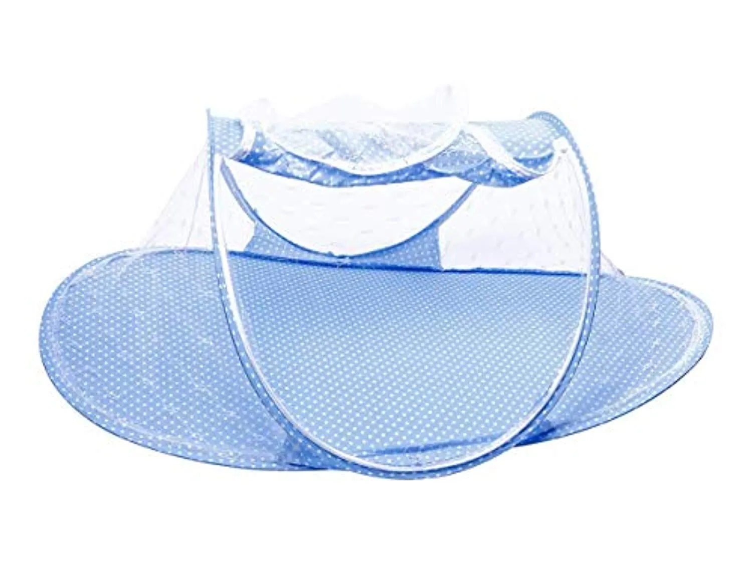 Electomania Baby Mosquito Net Foldable Polyester Baby Portable Infant (Suitable for 0-1 Years, Blue)