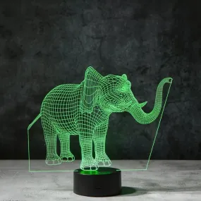 Elephant 3D Illusion Lamp