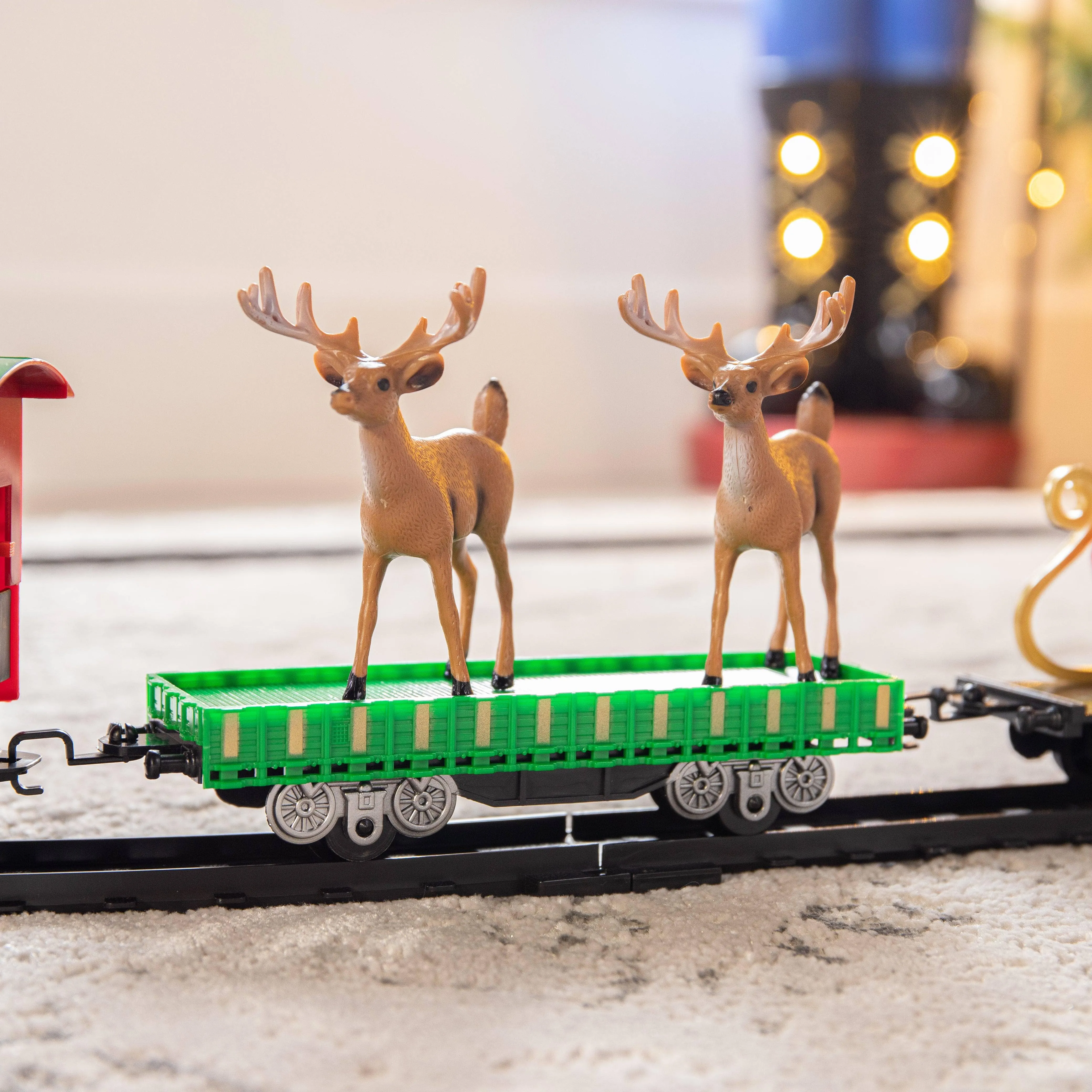 Elf Train Set With Lights and Music