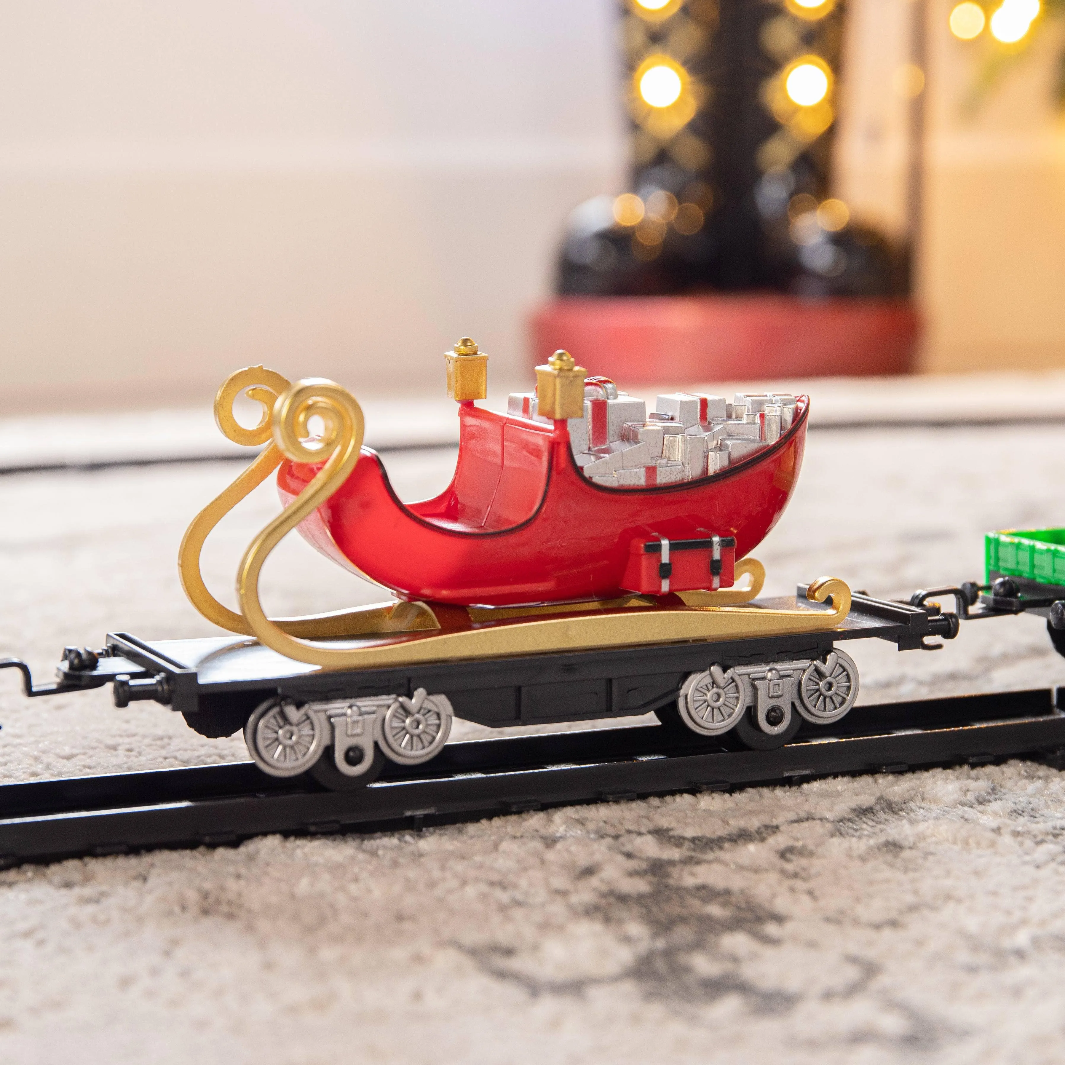 Elf Train Set With Lights and Music