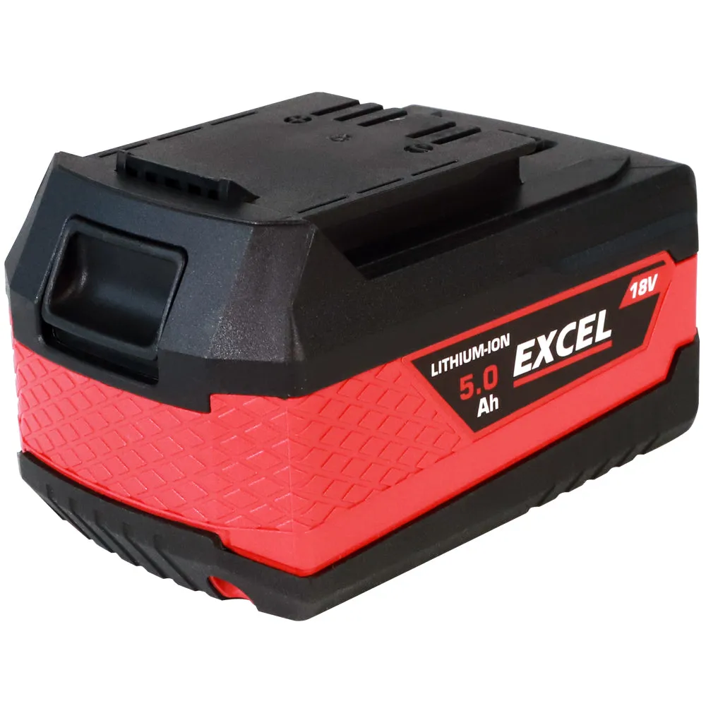 Excel 18V Twin Pack Impact Wrench & Angle Grinder with 2 x 5.0Ah Battery & Charger