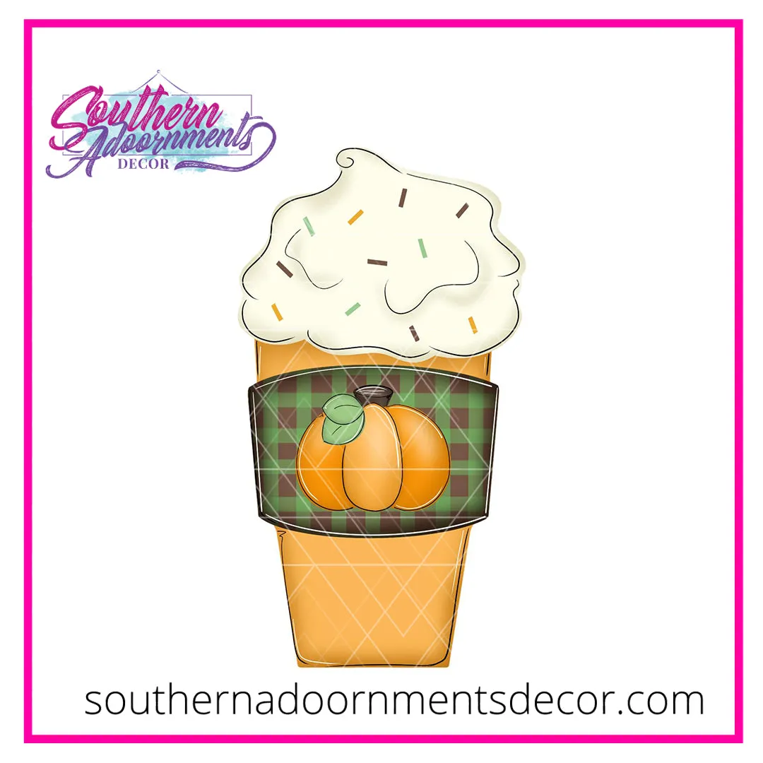 Fall Latte Template & Digital Cut File