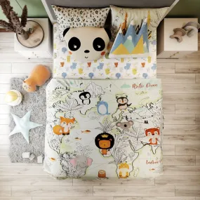 Fancy Fluff Kids Double Full Bed Set- Animal Planet