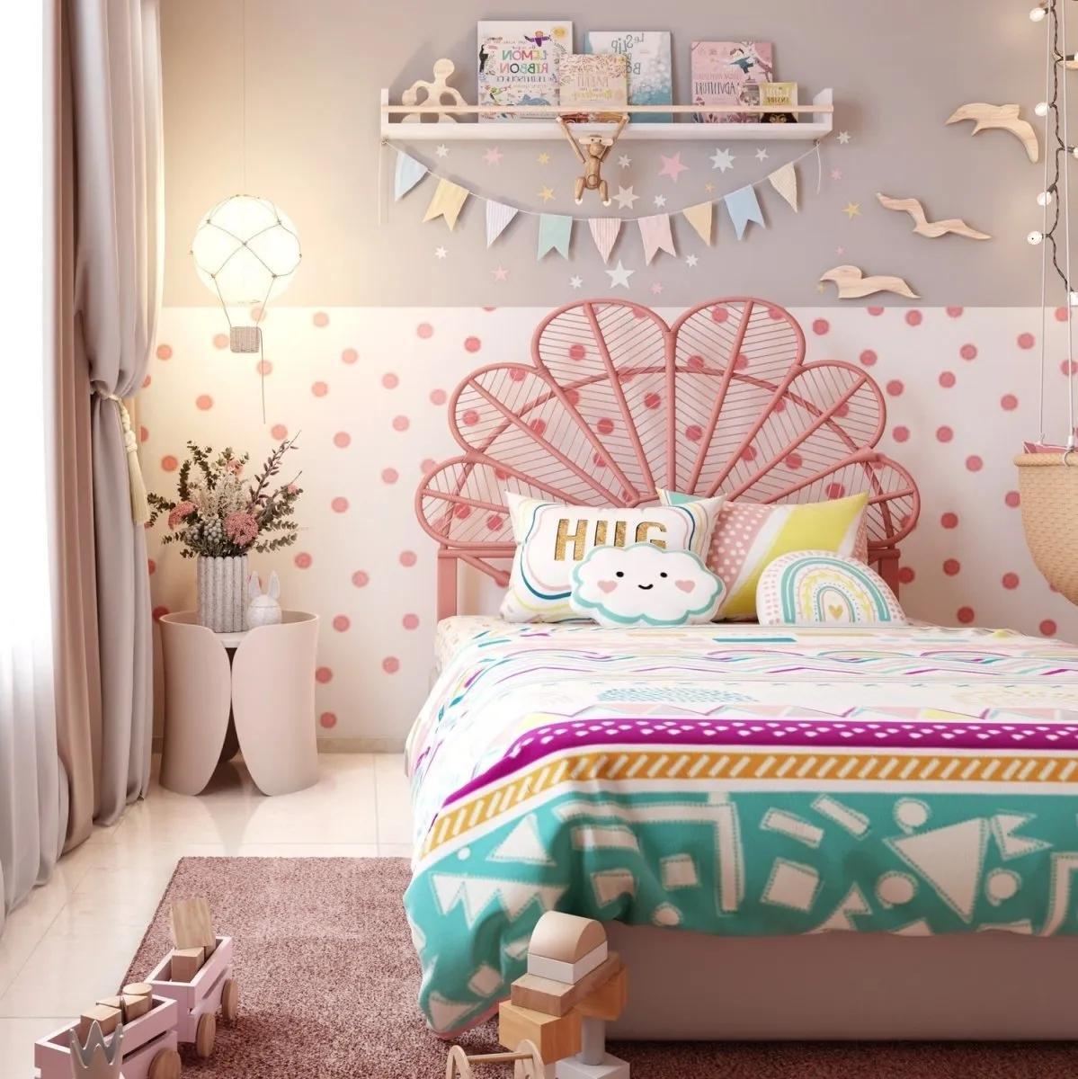 Fancy Fluff Kids Double Full Bed Set- Boho Vibes