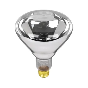 Feit Electric 125R40/1 Incandescent Lamp, 125 W, BR40 Lamp, Medium E26 Lamp Base, 2700 K Color Temp, Clear Lamp