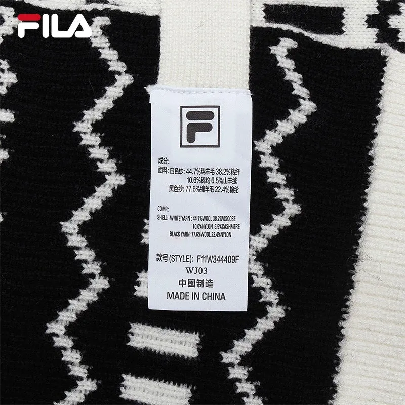 FILA CORE WHITE LINE EMERALD Women Knit Sweater in Ash