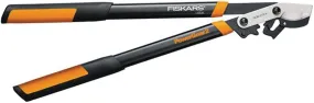 Fiskars L5525 Power Gear Lopper, 1-3/4 in Cutting Capacity, Bypass Blade, Steel Blade, Steel Handle, Round Handle :EA: QUANTITY: 1