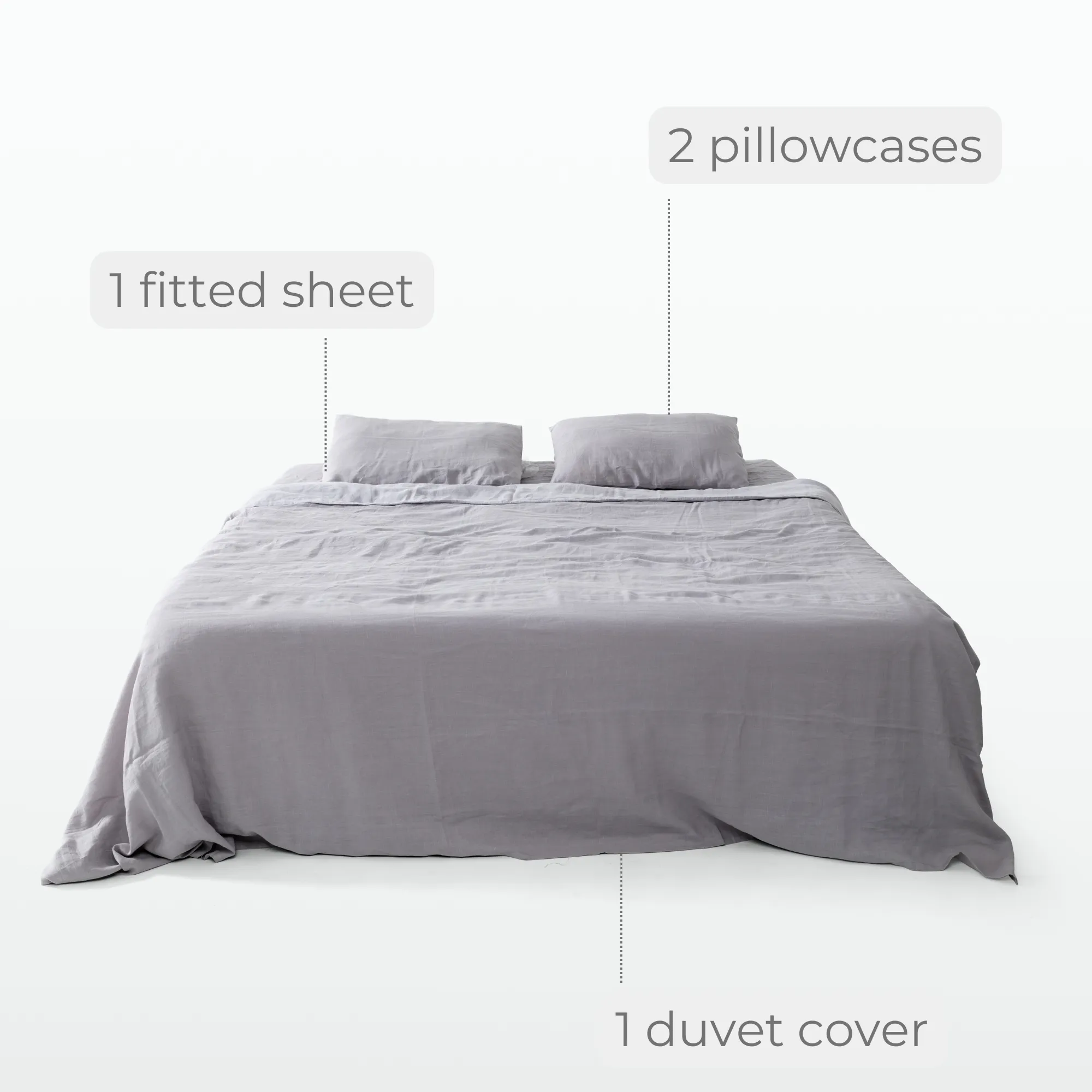 Fog Linen Bedding Set (4 pcs)