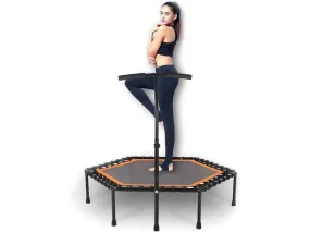 Foldable Mini Trampoline Rebounder 42Inch 150KG