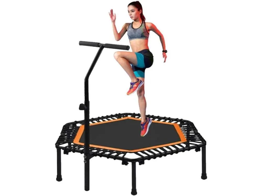 Foldable Mini Trampoline Rebounder 42Inch 150KG