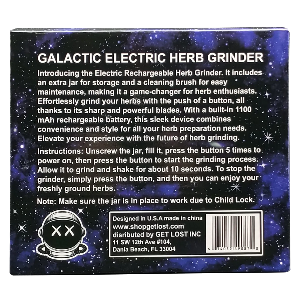 GALACTIC ELECTRIC HERB GRINDER