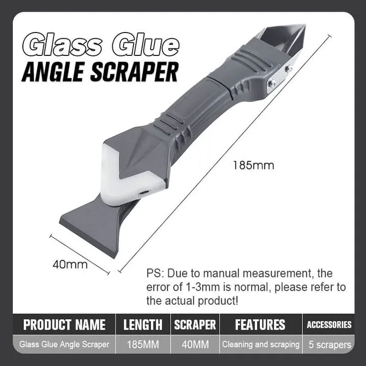 Glass Glue Angle Scraper