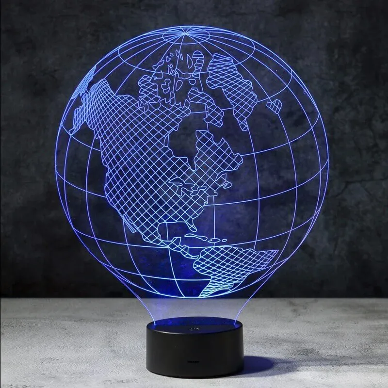 Globe 3D Illusion Lamp