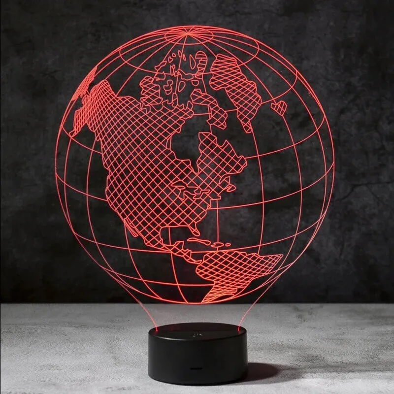 Globe 3D Illusion Lamp