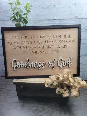 Goodness of God SVG Laser File Glowforge