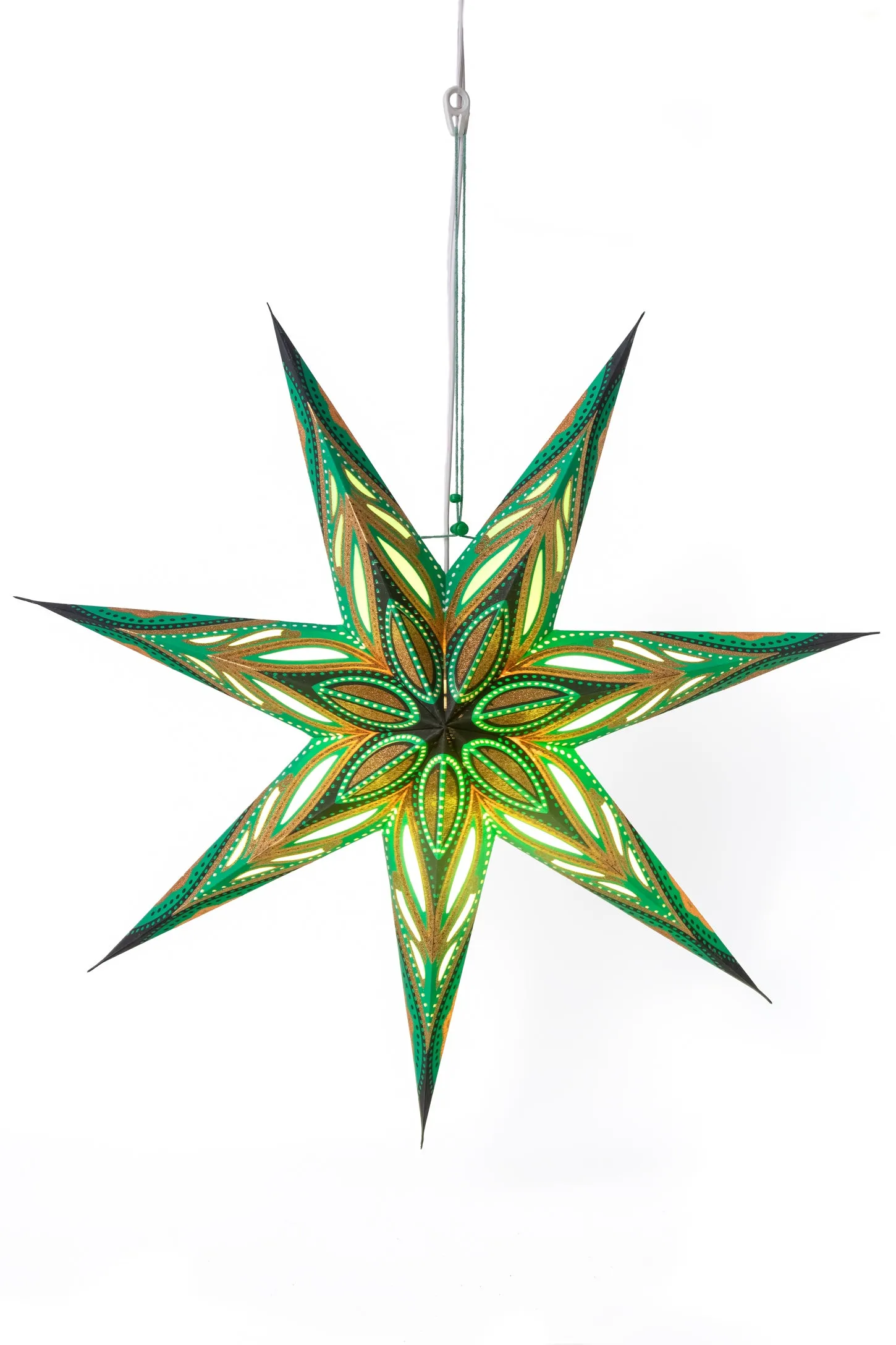 Green Star Paper Lantern