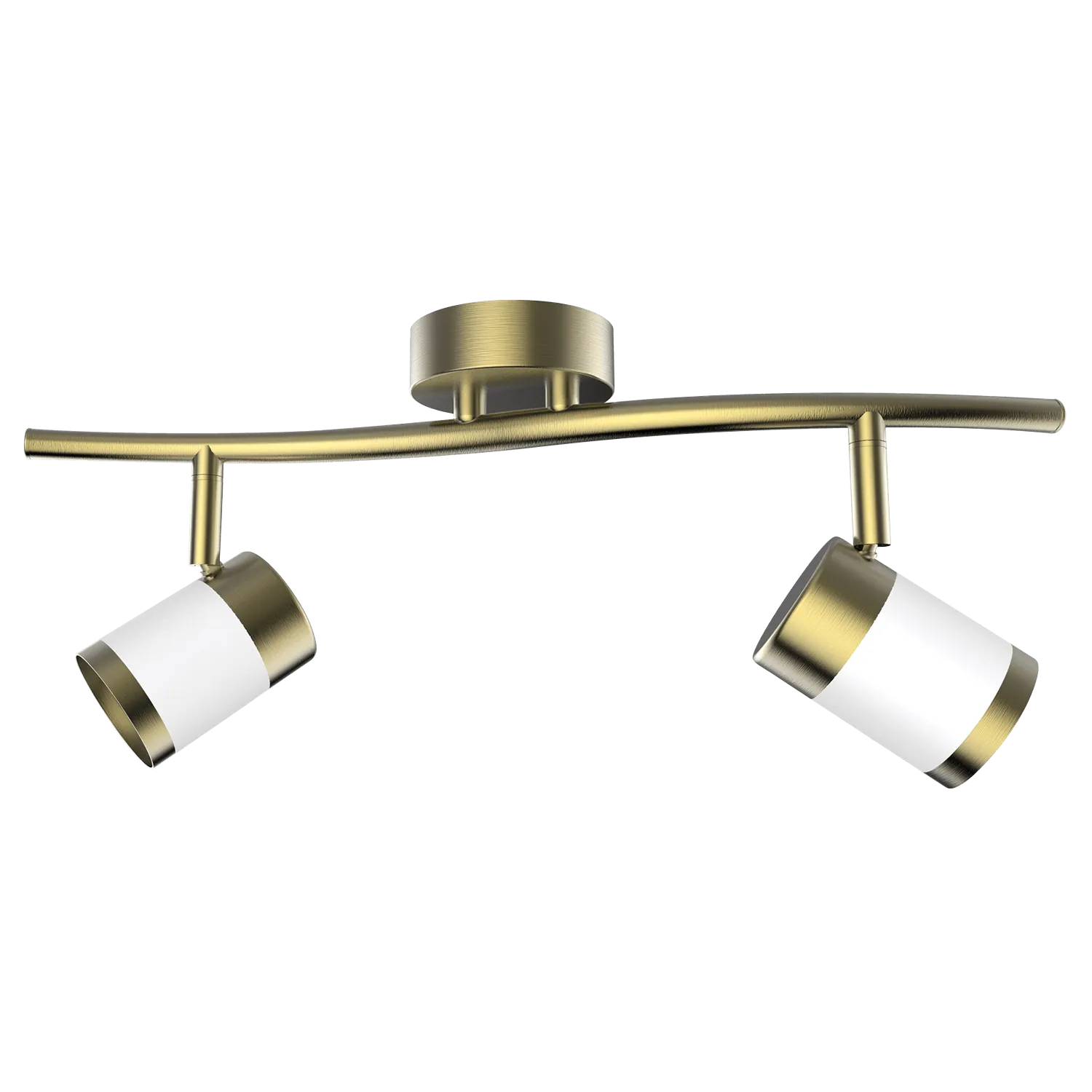 Heritage 2LT Brass and White Spot Light